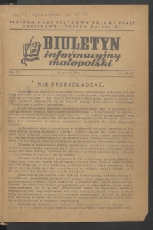 Biuletyn informacyjny małopolski. R.2, nr 13 (28 marca 1943) = nr 57