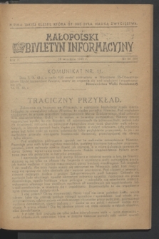 Małopolski Biuletyn Informacyjny. R.2, nr 36 (26 września 1943) = nr 80