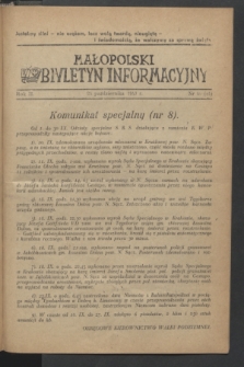 Małopolski Biuletyn Informacyjny. R.2, nr 40 (24 października 1943) = nr 84