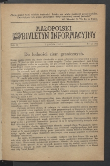 Małopolski Biuletyn Informacyjny. R.2, nr 46 (5 grudnia 1943) = nr 90