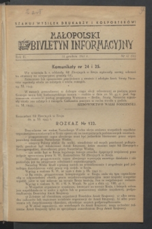 Małopolski Biuletyn Informacyjny. R.2, nr 47 (12 grudnia 1943) = nr 91