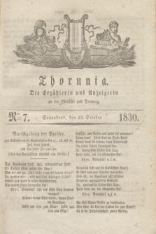 Thorunia : die Erzählerin und Anzeigerin an der Weichsel und Drewenz. [Jg.1], Nro. 7 (23 Oktober 1830) + dod.