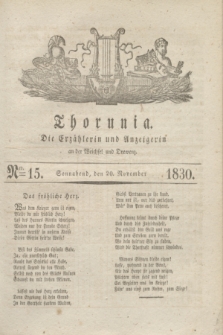 Thorunia : die Erzählerin und Anzeigerin an der Weichsel und Drewenz. [Jg.1], Nro. 15 (20 November 1830) + dod.