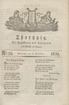 Thorunia : die Erzählerin und Anzeigerin an der Weichsel und Drewenz. [Jg.1], Nro. 16 (24 November 1830) + dod.