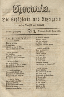 Thorunia : die Erzählerin und Anzeigerin an der Weichsel und Drewenz. Jg.3, Nro. 3 (11 Januar 1832)