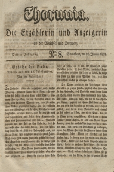Thorunia : die Erzählerin und Anzeigerin an der Weichsel und Drewenz. Jg.3, Nro. 8 (28 Januar 1832)