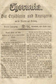 Thorunia : die Erzählerin und Anzeigerin an der Weichsel und Drewenz. Jg.3, Nro. 96 (1 December 1832)