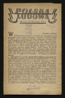 Polska Ludowa. R.5, nr 1 (styczeń 1944) = nr 42
