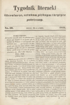 Tygodnik Literacki : literaturze, sztukom pięknym i krytyce poświęcony. [T.5], No 50 (12 grudnia 1842)