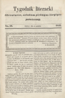 Tygodnik Literacki : literaturze, sztukom pięknym i krytyce poświęcony. [T.5], No 52 (26 grudnia 1842)