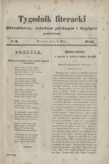 Tygodnik literacki : literaturze, sztukom pięknym i krytyce poświęcony. [R.7], № 6 (6 maja 1844)