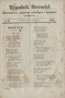 Tygodnik literacki : literaturze, sztukom pięknym i krytyce poświęcony. [R.7], № 8 (20 maja 1844)