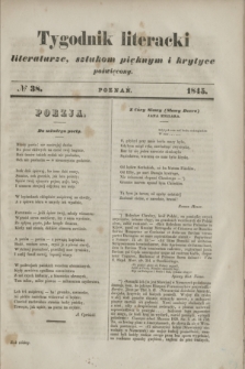 Tygodnik literacki : literaturze, sztukom pięknym i krytyce poświęcony. [R.7], № 38 (1845)