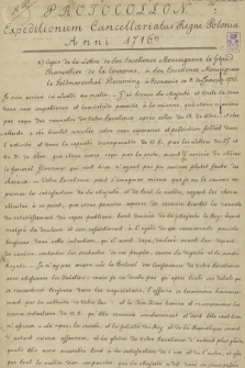 „Protocollon expeditionum Cancellariatus Regni Poloniae anni 1716-ti”