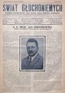 Świat Głuchoniemych : miesięcznik społeczno-sportowy : organ Polskiego Związku Sportowego Głuchoniemych. 1928, nr 10-11