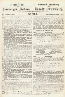 Amtsblatt zur Lemberger Zeitung = Dziennik Urzędowy do Gazety Lwowskiej. 1863, nr 244