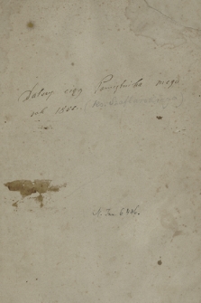 „Dalszy ciąg pamiętnika mego roku 1855"– 1863 r.”