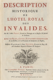 Description Historique De L'Hotel Royal Des Invalides