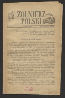 Żołnierz Polski. 1942, nr 8 (październik) = nr 21