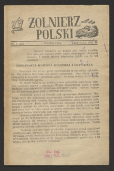 Żołnierz Polski. 1942, nr 9 (listopad) = nr 22