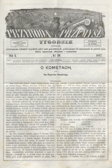 Przyroda i Przemysł : tygodnik poświęcony przystępnemu wykładowi wszystkich gałęzi nauk przyrodniczych, praktycznemu ich zastósowaniu do potrzeb życia, tudzież najnowszym odkryciom i wynalazkom. R.2, № 39 (1857)