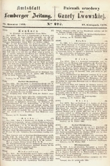 Amtsblatt zur Lemberger Zeitung = Dziennik Urzędowy do Gazety Lwowskiej. 1863, nr 273