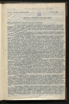 Biuletyn Wewnętrzny Tylko dla Władz. 1944, [nr 1] (17 października 1944)
