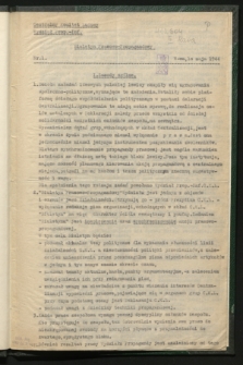 Biuletyn Prasowo-Propagandowy. 1944, nr 1 (10 maja)