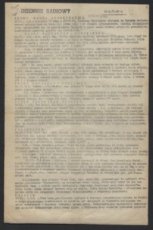 Dziennik Radiowy. 1943, nr 1 (1 czerwca)