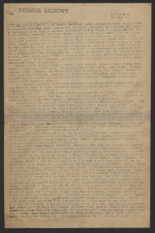 Dziennik Radiowy. R.5, nr 33 (7 lutego 1944)