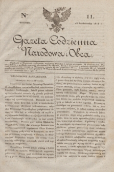 Gazeta Codzienna Narodowa i Obca. 1818, Ner 11 (13 października)
