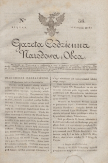 Gazeta Codzienna Narodowa i Obca. 1818, Ner 38 (13 listopada)