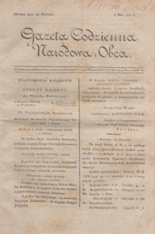 Gazeta Codzienna Narodowa i Obca. 1819, Nro 91 (20 stycznia)