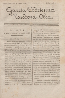 Gazeta Codzienna Narodowa i Obca. 1819, Nro 103 (4 lutego)