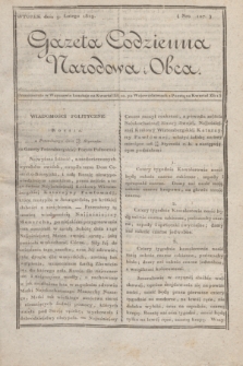 Gazeta Codzienna Narodowa i Obca. 1819, Nro 107 (9 lutego)
