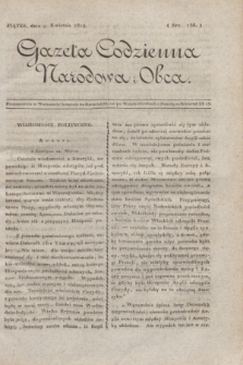 Gazeta Codzienna Narodowa i Obca. 1819, Nro 156 (9 kwietnia)