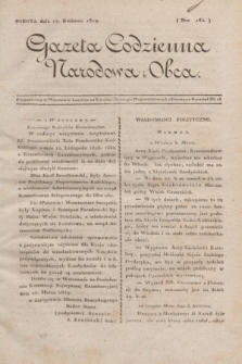 Gazeta Codzienna Narodowa i Obca. 1819, Nro 162 (17 kwietnia)