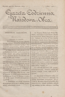 Gazeta Codzienna Narodowa i Obca. 1819, Nro 173 (30 kwietnia)