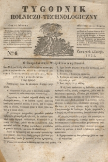 Tygodnik Rolniczo-Technologiczny. [R.1], Nro 6 (5 lutego 1835)