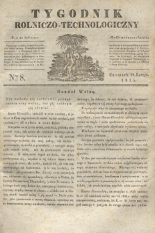 Tygodnik Rolniczo-Technologiczny. [R.1], Nro 8 (19 lutego 1835)