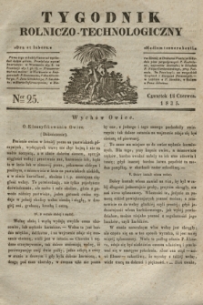 Tygodnik Rolniczo-Technologiczny. [R.1], Ner 25 (18 czerwca 1835) + wkładka
