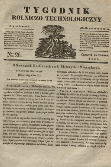 Tygodnik Rolniczo-Technologiczny. [R.1], Ner 26 (25 czerwca 1835)