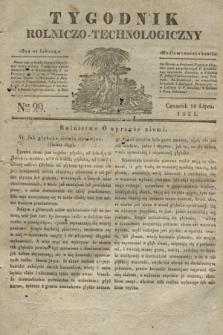 Tygodnik Rolniczo-Technologiczny. [R.1], Ner 29 (16 lipca 1835)