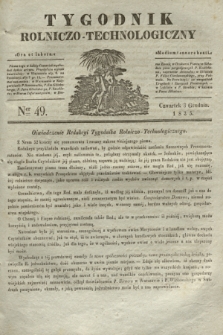 Tygodnik Rolniczo-Technologiczny. [R.1], Ner 49 (3 grudnia 1835)
