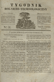 Tygodnik Rolniczo-Technologiczny. [R.1], Ner 51 (17 grudnia 1835)