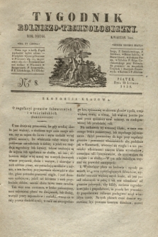 Tygodnik Rolniczo-Technologiczny. R.2, Ner 8 (19 lutego 1836)