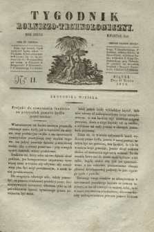Tygodnik Rolniczo-Technologiczny. R.2, Ner 11 (11 marca 1836)