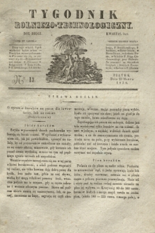 Tygodnik Rolniczo-Technologiczny. R.2, Ner 13 (25 marca 1836)