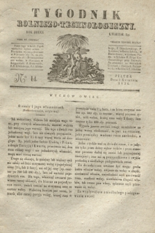 Tygodnik Rolniczo-Technologiczny. R.2, Ner 14 (1 kwietnia 1836)