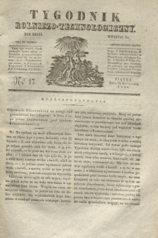 Tygodnik Rolniczo-Technologiczny. R.2, Ner 17 (22 kwietnia 1836)